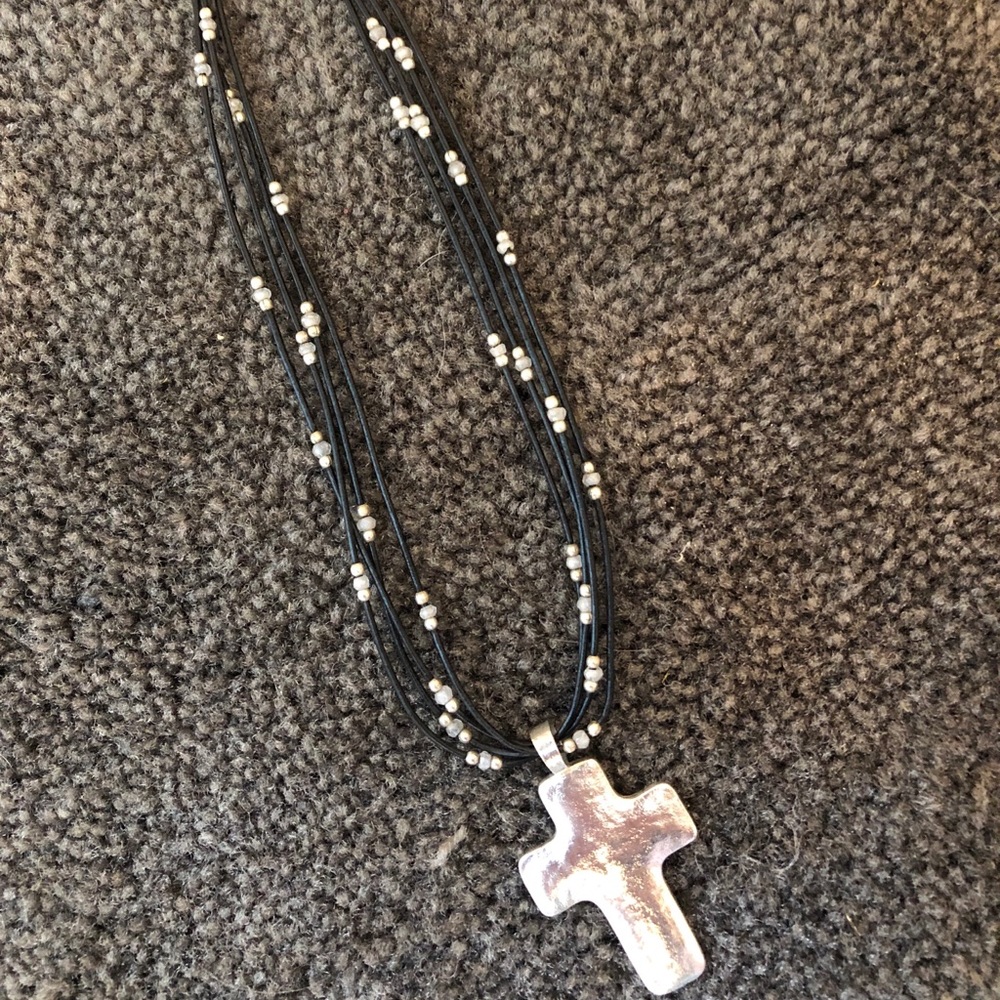 Lovely Sterling Silver Cross Necklace